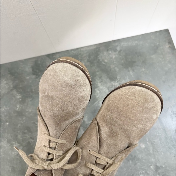 J Crew light tan suede macalister wedge booties size 7 - Picture 8 of 10